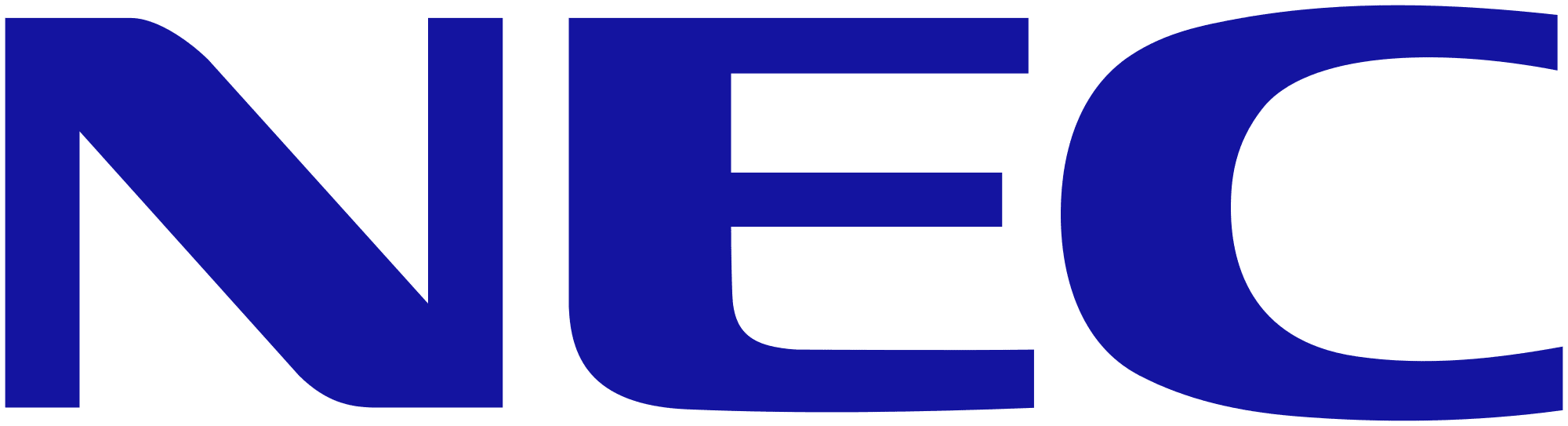 NEC logo in blue letters.