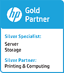 HP Gold Partner, Silver Specialist in Storage.