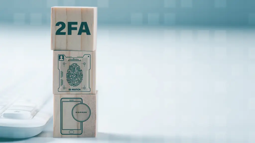 Here's an alt tag for the image: Two-factor authentication security blocks.