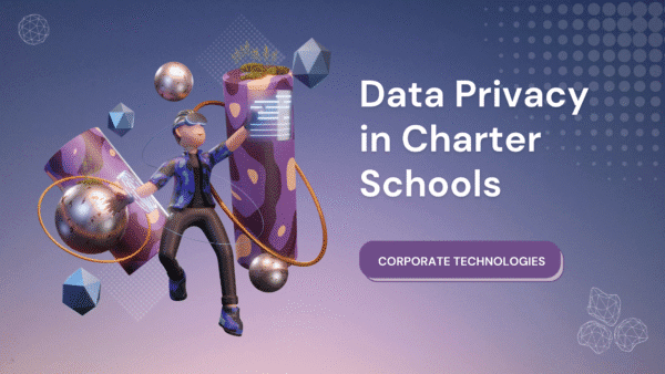 3D character with data privacy theme.
