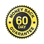 60-day money back guarantee badge.