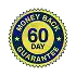 60-day money-back guarantee badge.