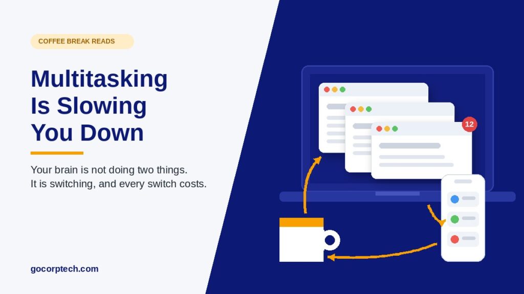 Multitasking Is Slowing You Down (And Increasing Risk)